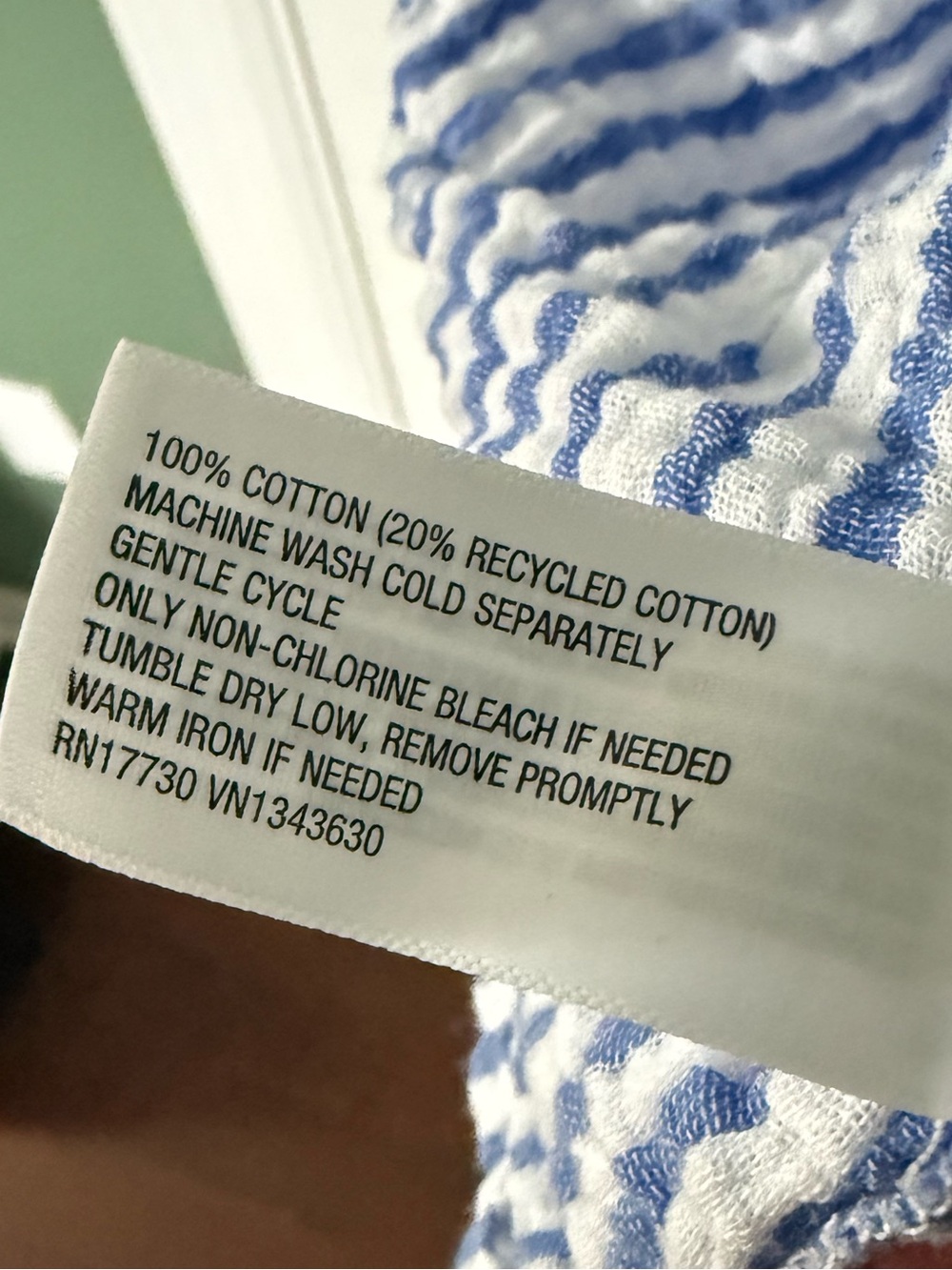 Universal Thread 100% Cotton Blue & White Stripe Sun Dress - Picture 6 of 6